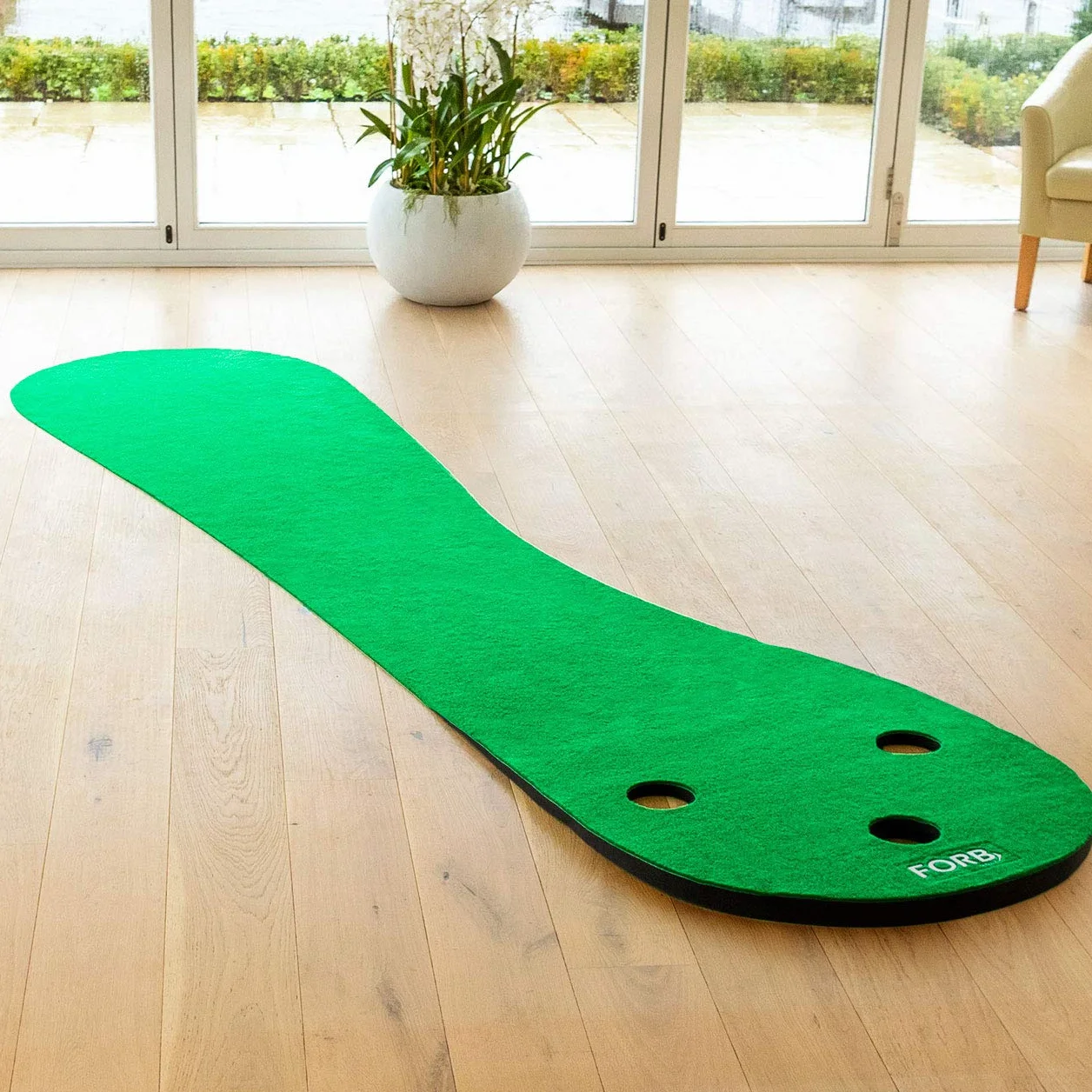 FORB Alfombra de Putting de Golf para Entrenamiento │ Tapete de Practica en Casa Entrena en el Campo o en tu Hogar │3m o 3,7m