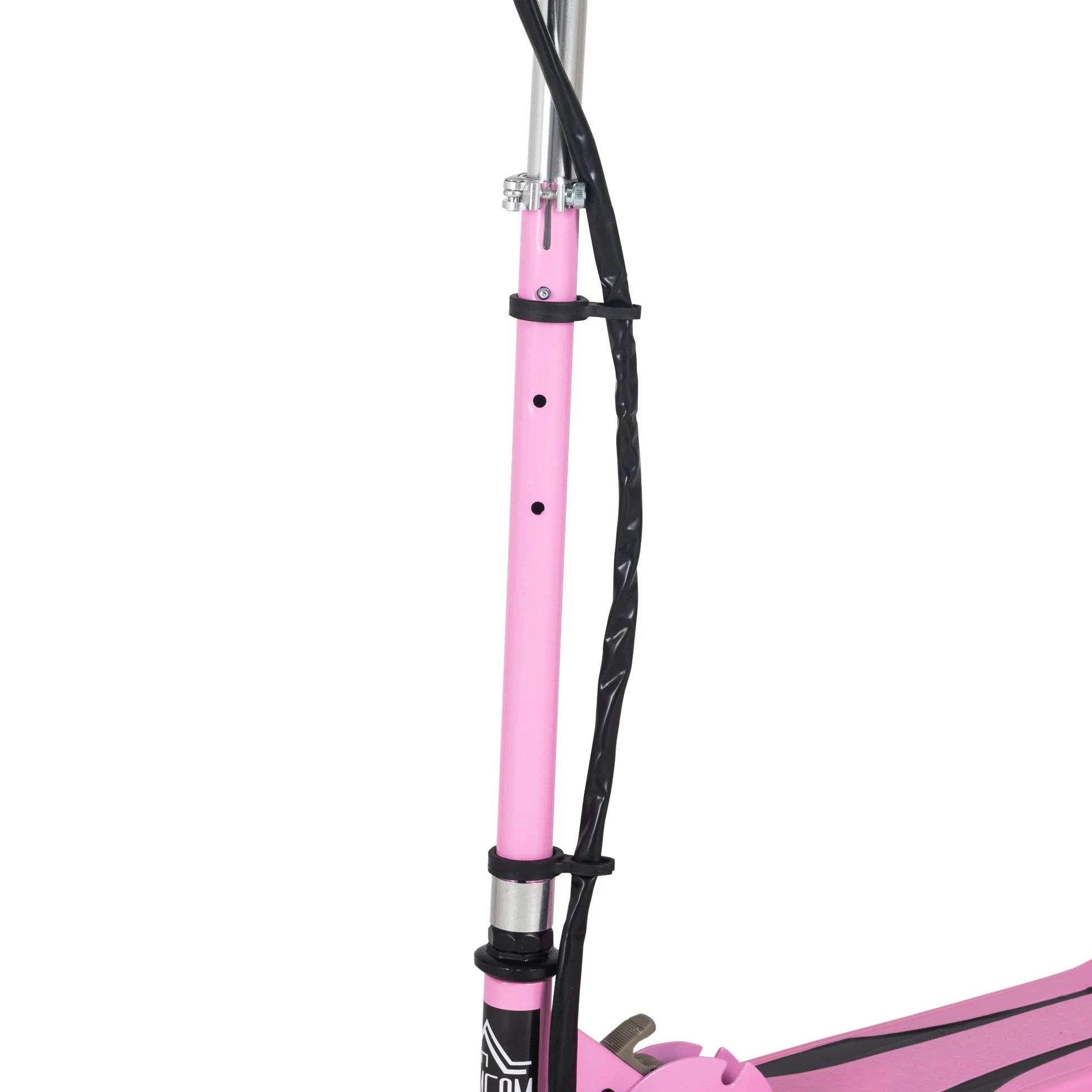 HOMCOM Patinete Eléctrico Plegable para Niños de 7-14 Años, Patinete Eléctrico con Velocidad MAX. 12 km/h, Alcance de 8 km, Altura Ajustable, Freno de Mano