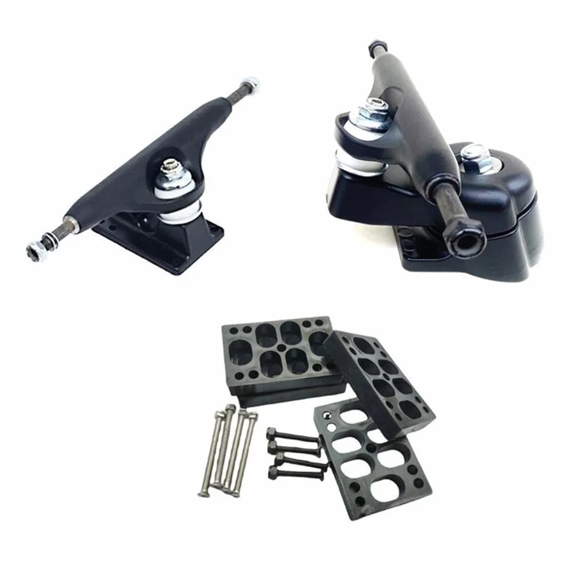 Camiones de surf para S6 Red Bridge Surfskate, de juntas negras