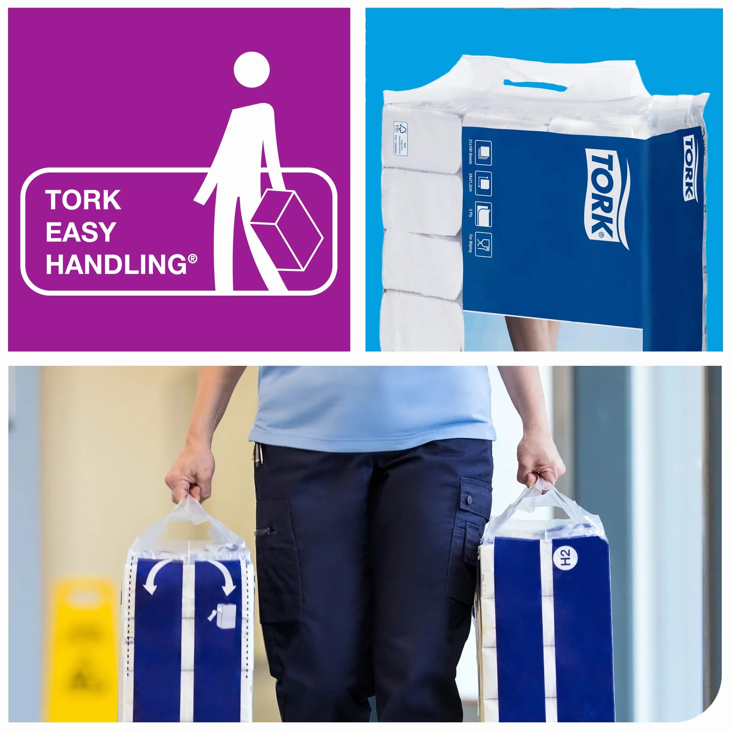 Tork SmartOne Mini rollo de papel higiénico blanco T9