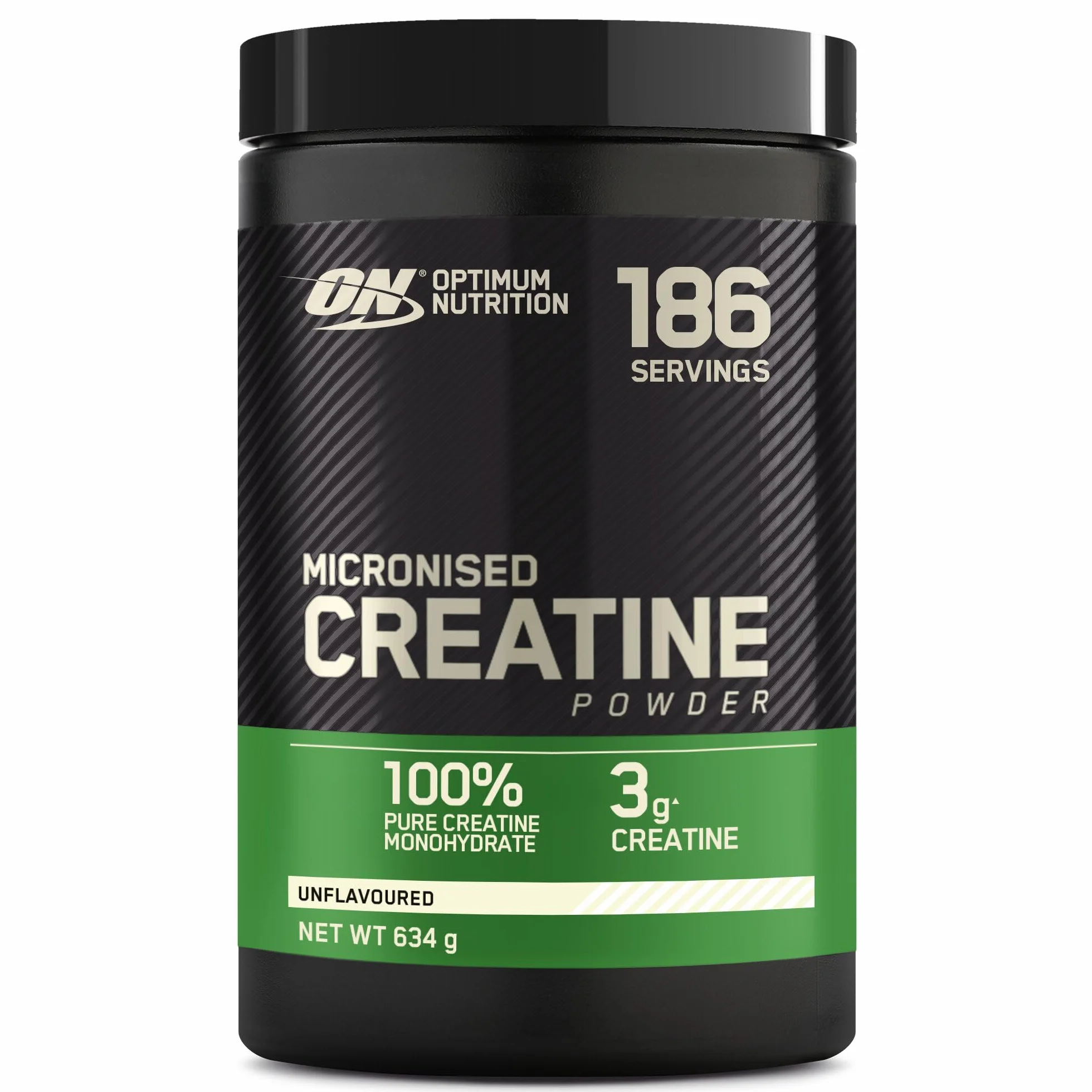 Optimum Nutrition Creatina Micronizada en Polvo Sin Sabor 634g 186 Servicios
