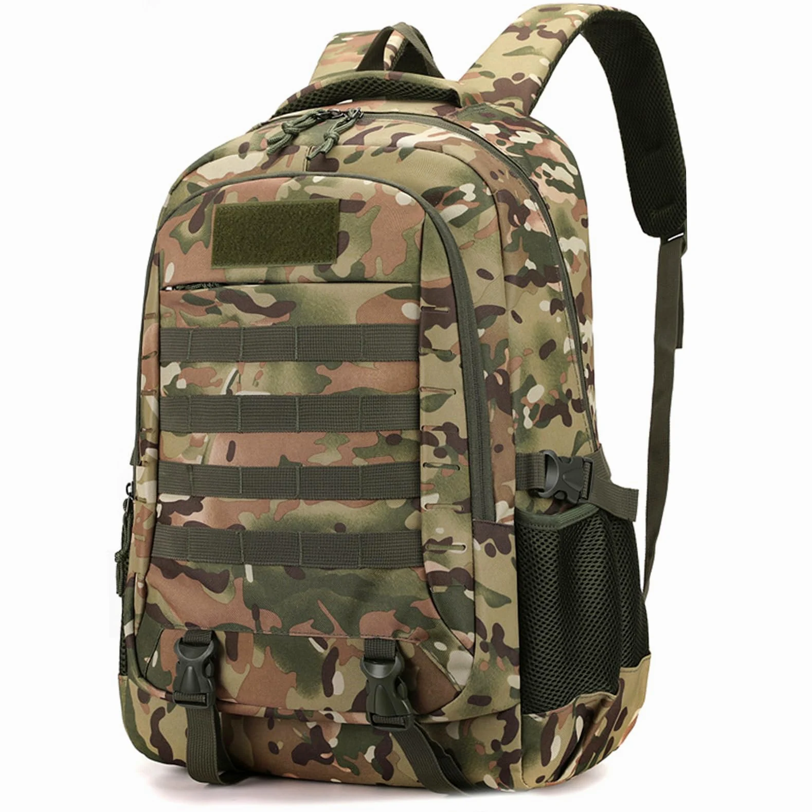 Mochila de camuflaje, mochila de caza de gran capacidad, bolsa de campamento de pesca deportiva al aire libre ligera para hombres