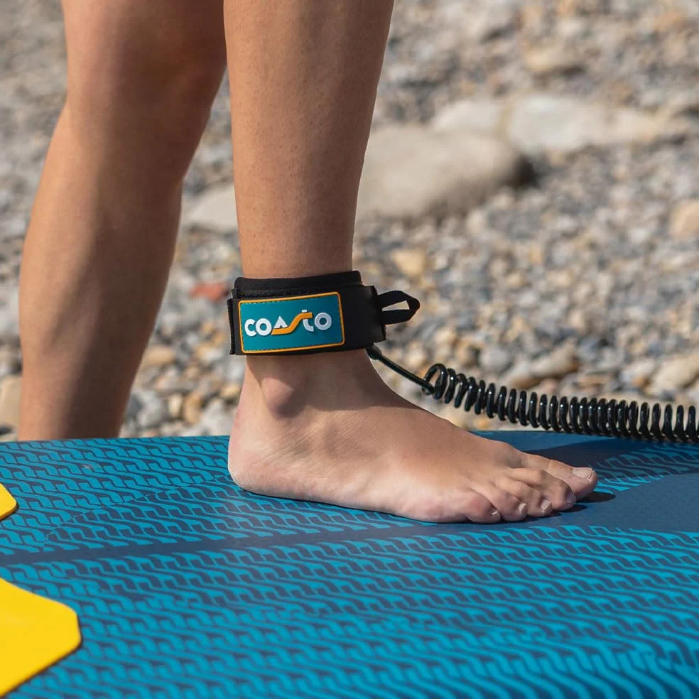 Coasto – Sup Stand Up Paddle Inflable Coasto Flip 11'5 – PB-CFLIP115-348x81x15 cm Dropstitch Woven – Paquete Completo – Paleta Leash Bomba Bolsa de Transporte – hasta 150 kg – Naranja