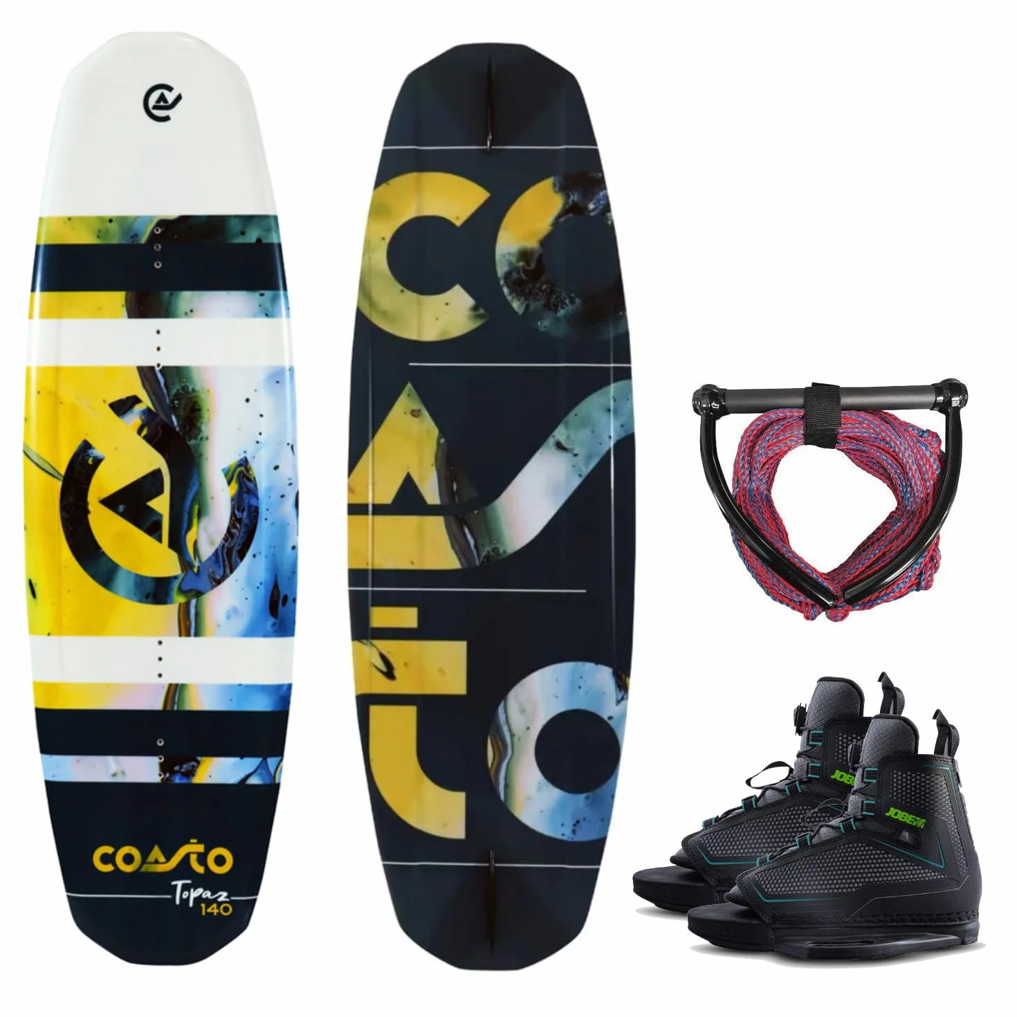 Brunelli Coasto Topaz 140 Mancuernas flexibles para wakeboard 39-46