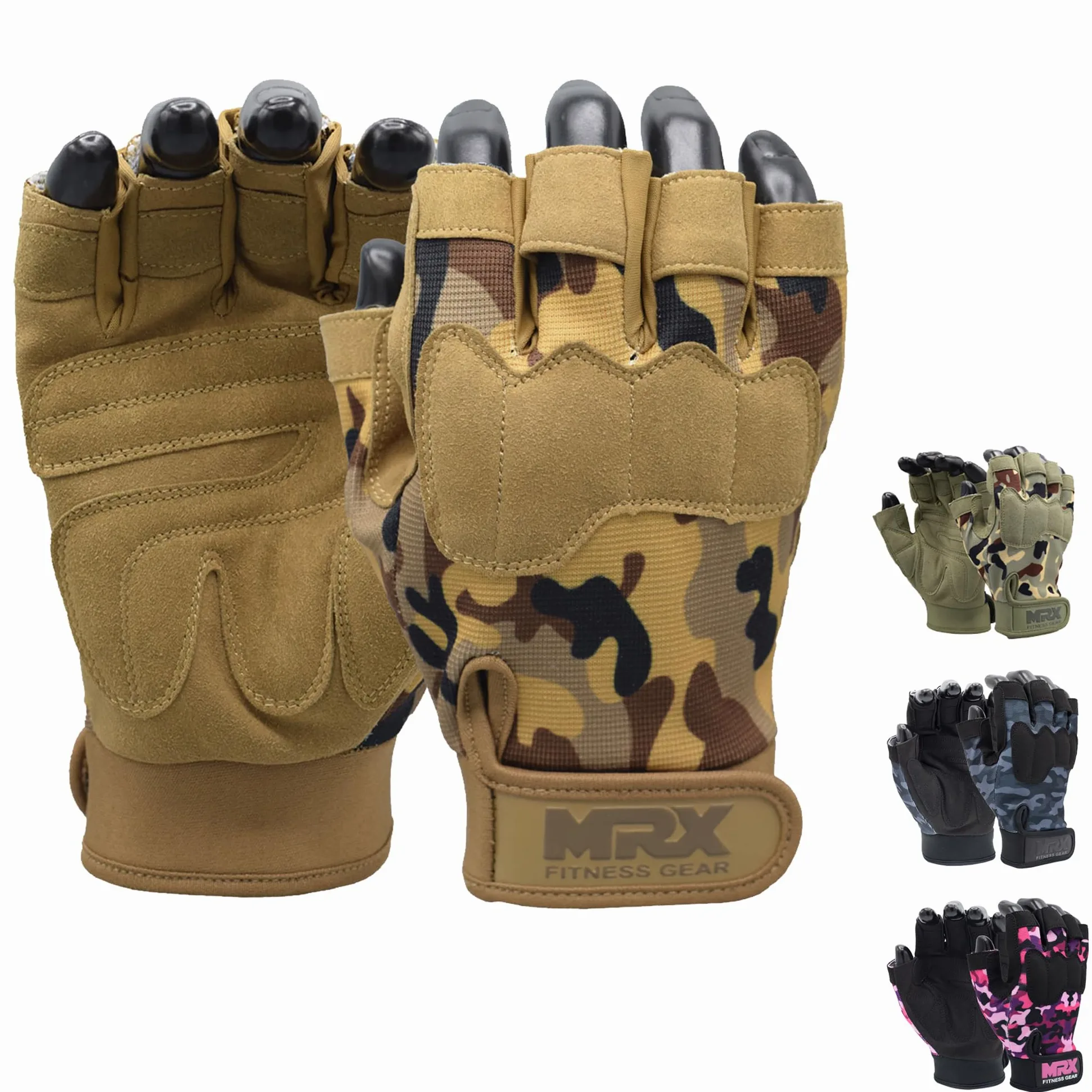 MRX - Guantes de entrenamiento para hombres y mujeres, transpirables, ajustados para levantamiento de pesas, ciclismo, entrenamiento de gimnasio y actividades al aire libre