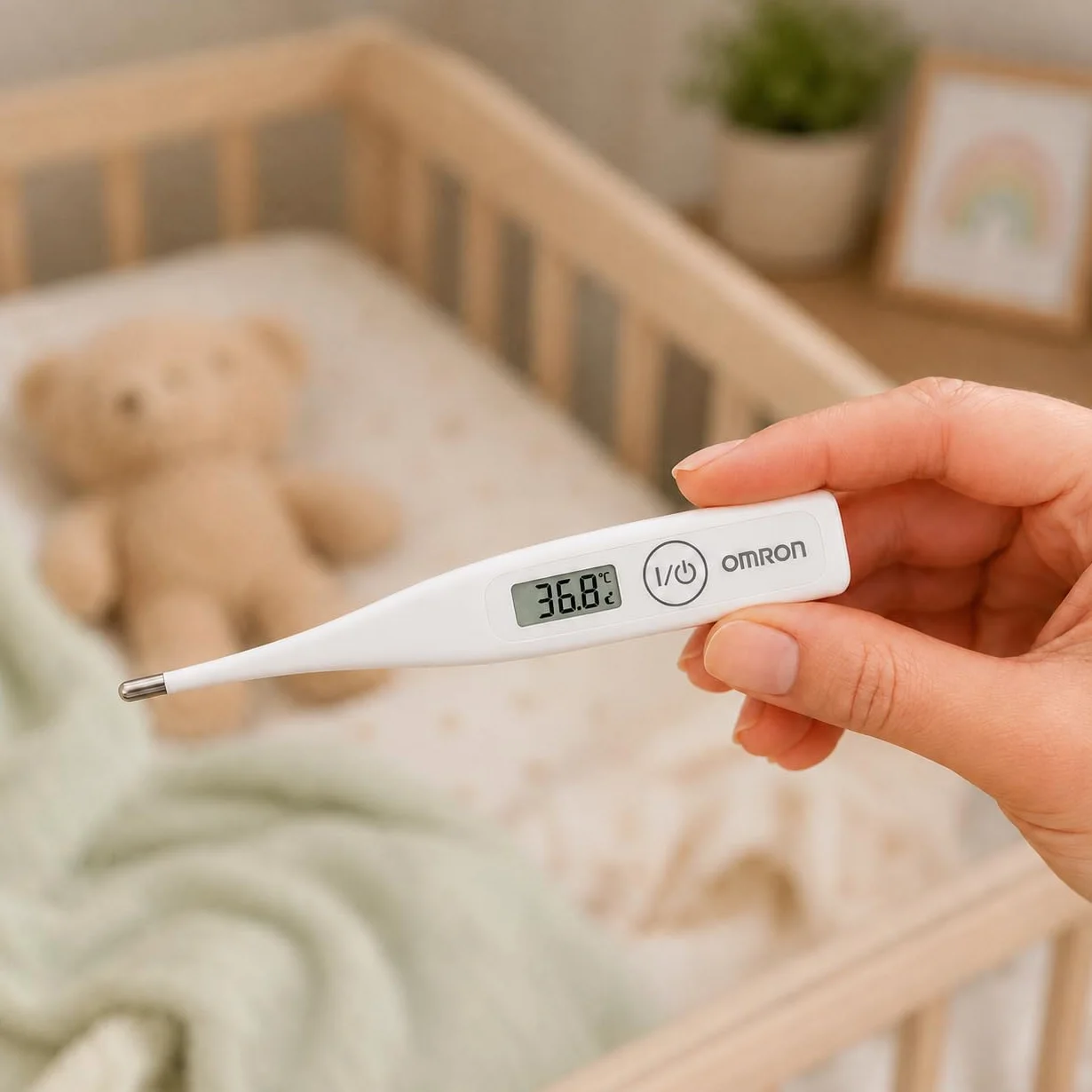 OMRON Eco Temp Basic Termómetro digital para bebé y adultos punta redondeada