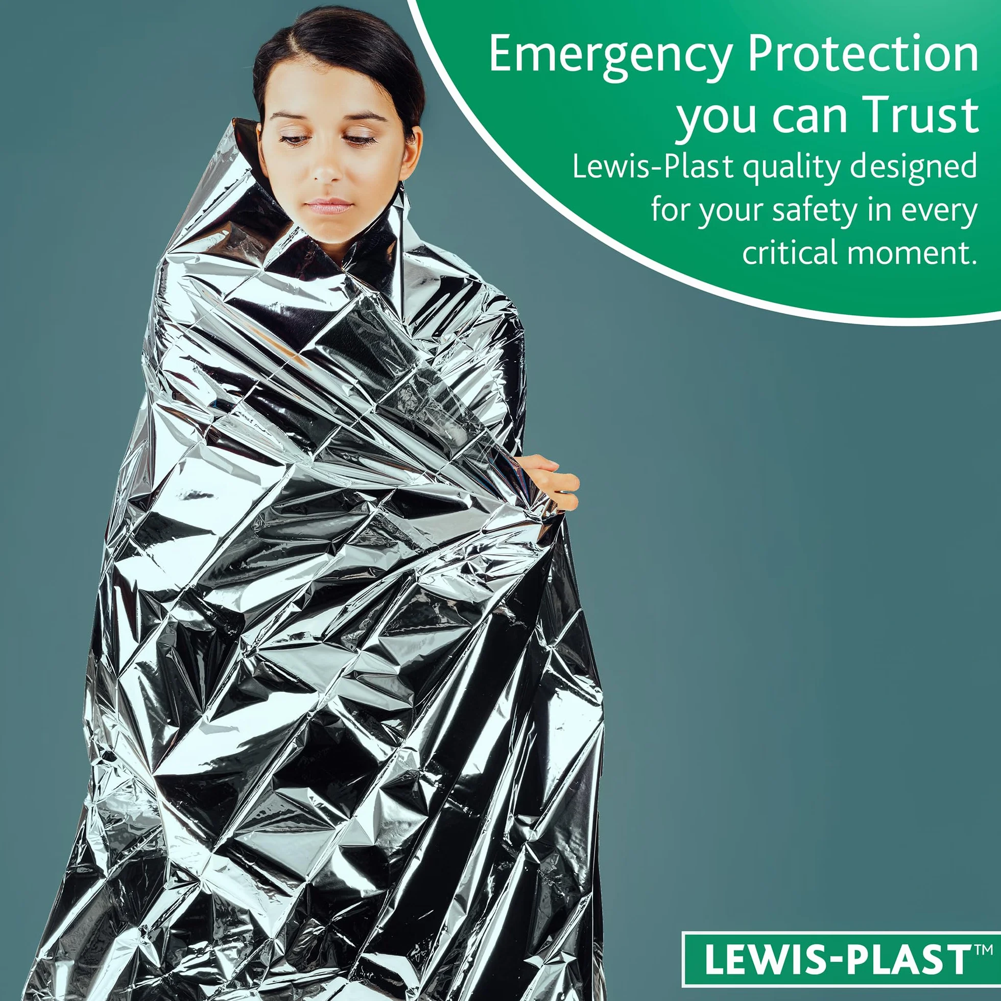 Reliance Medical Manta de aluminio para adultos, reflectante del calor, aislante, protección contra viento y lluvia (paquete de 3)