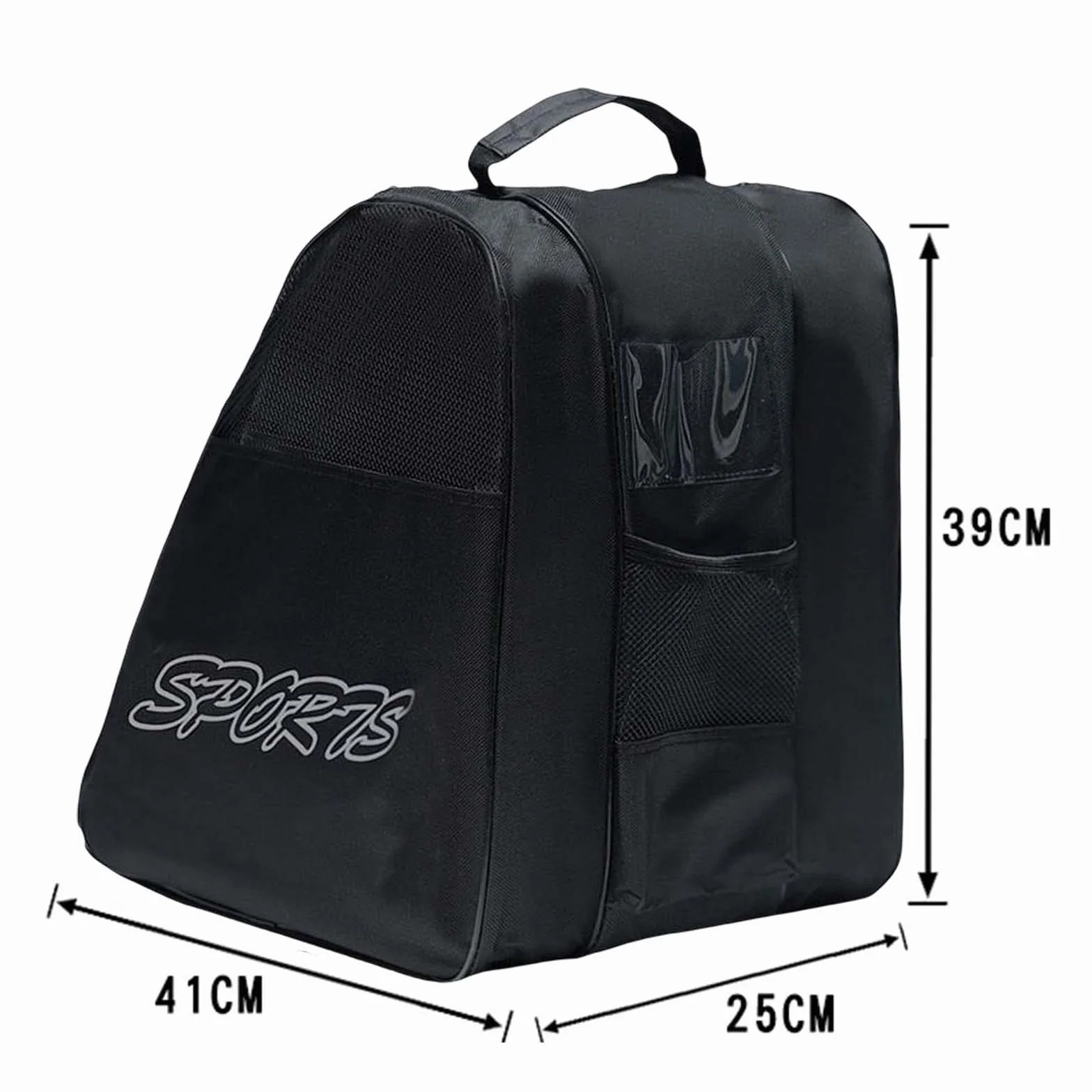 Oshhni Bolsa para Patines de Ruedas, Bolsa para Patines en línea para niños, Bolsas para Patines para niños/Adultos, Negro